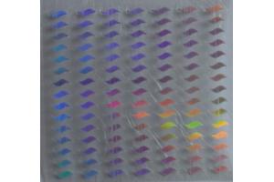 105 Buegelpailletten Welle 8 x 3 mm Spiegel  irisierend